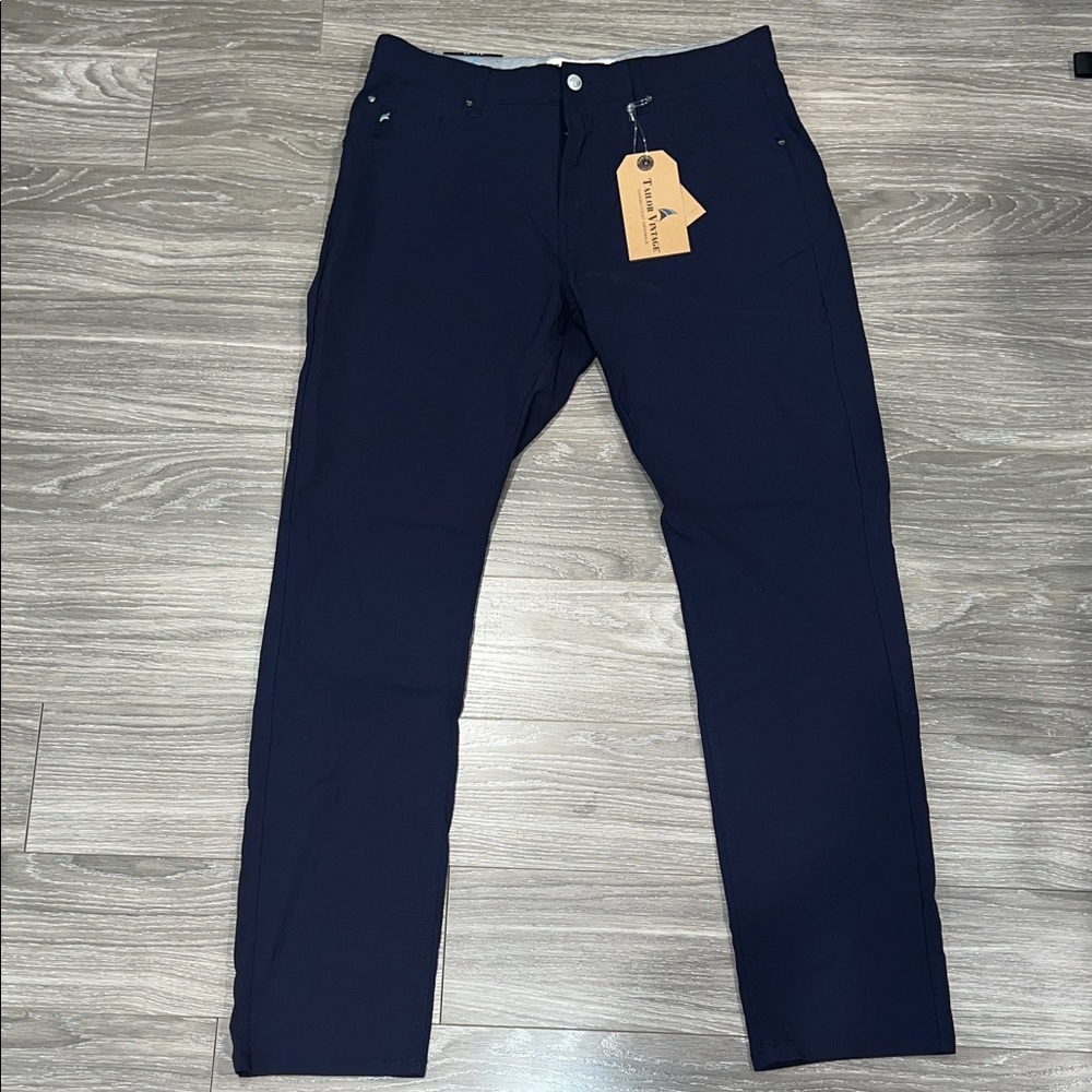 Tailor Vintage Men's Dark Blue Slim Pants
